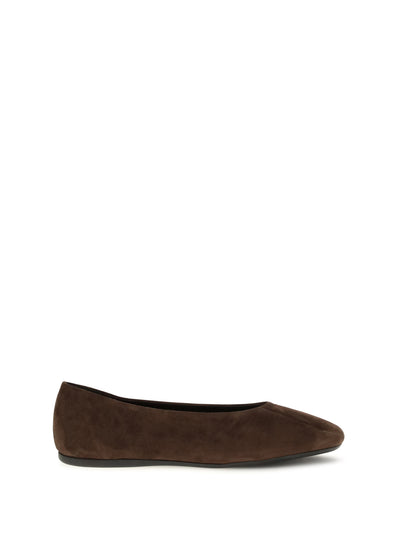 suede leather ballerinas