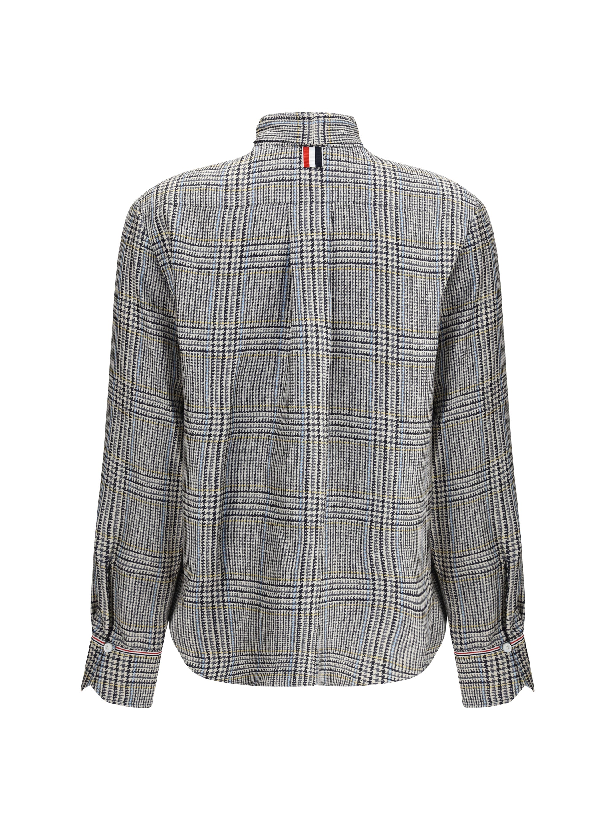 THOM BROWNE 38 hunting tweed silk twill shirt