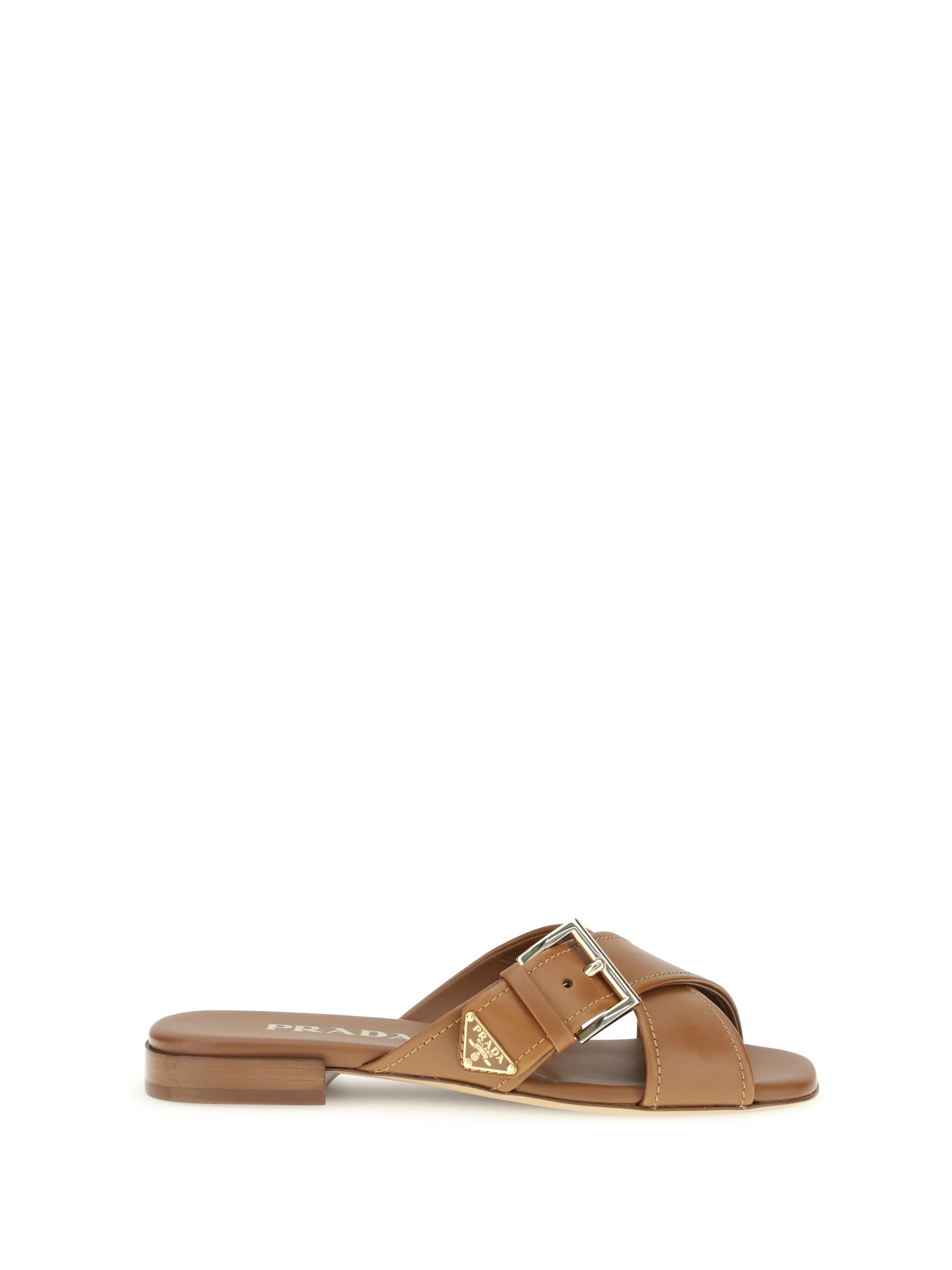 PRADA 38 leather sandals