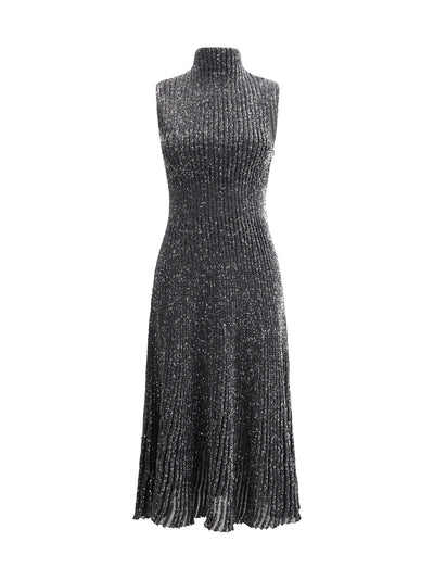 sequined midi dress
