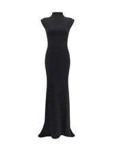 JACQUEMUS S black long alba dress