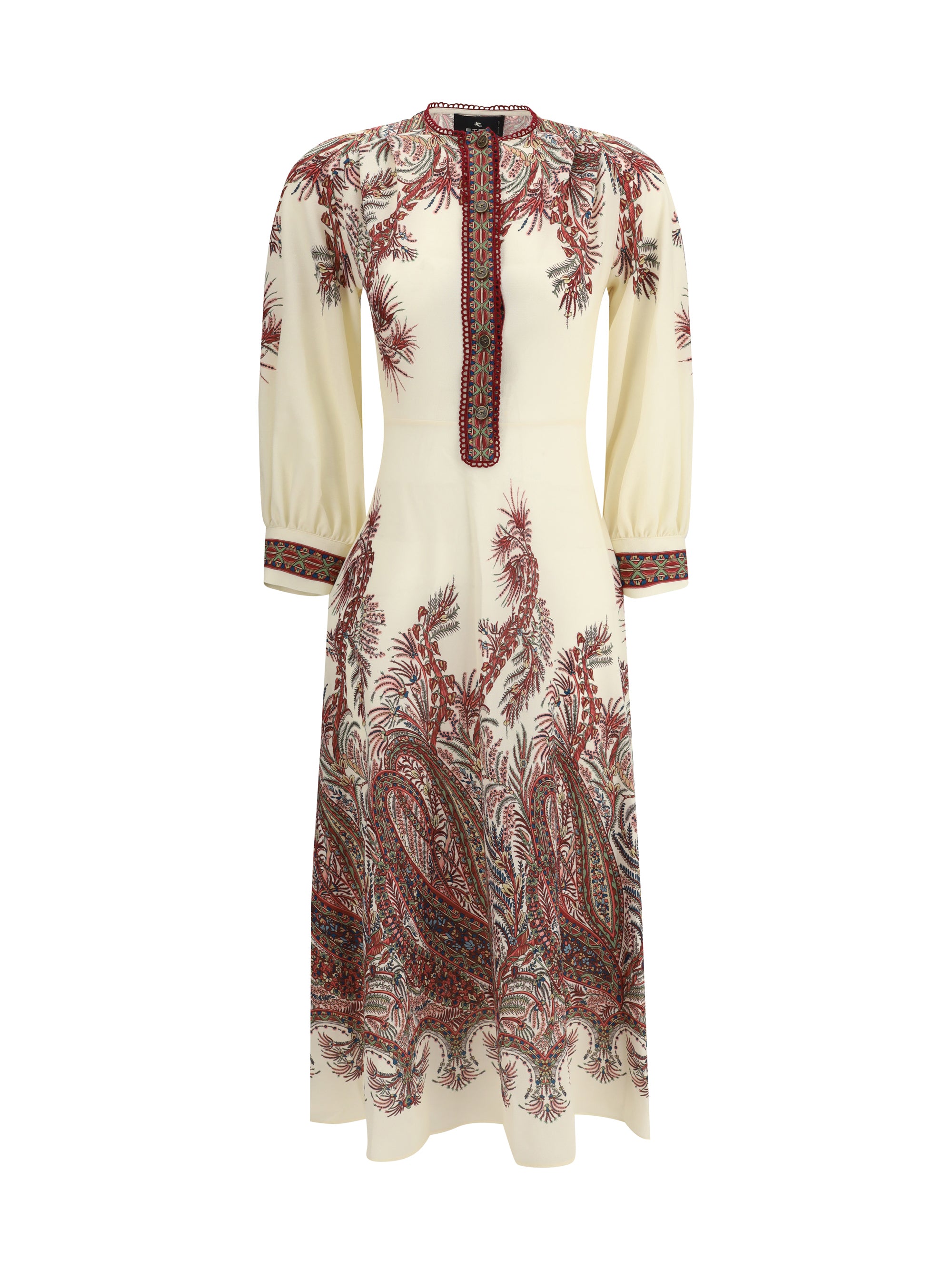 ETRO 40 sablé long dress