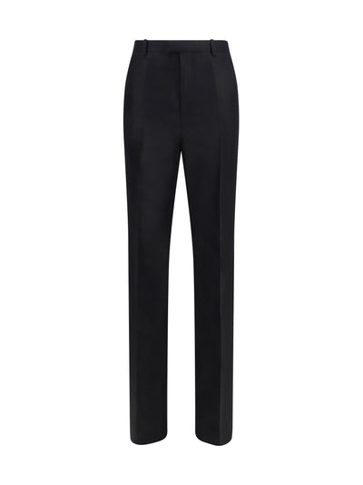silk faille pants