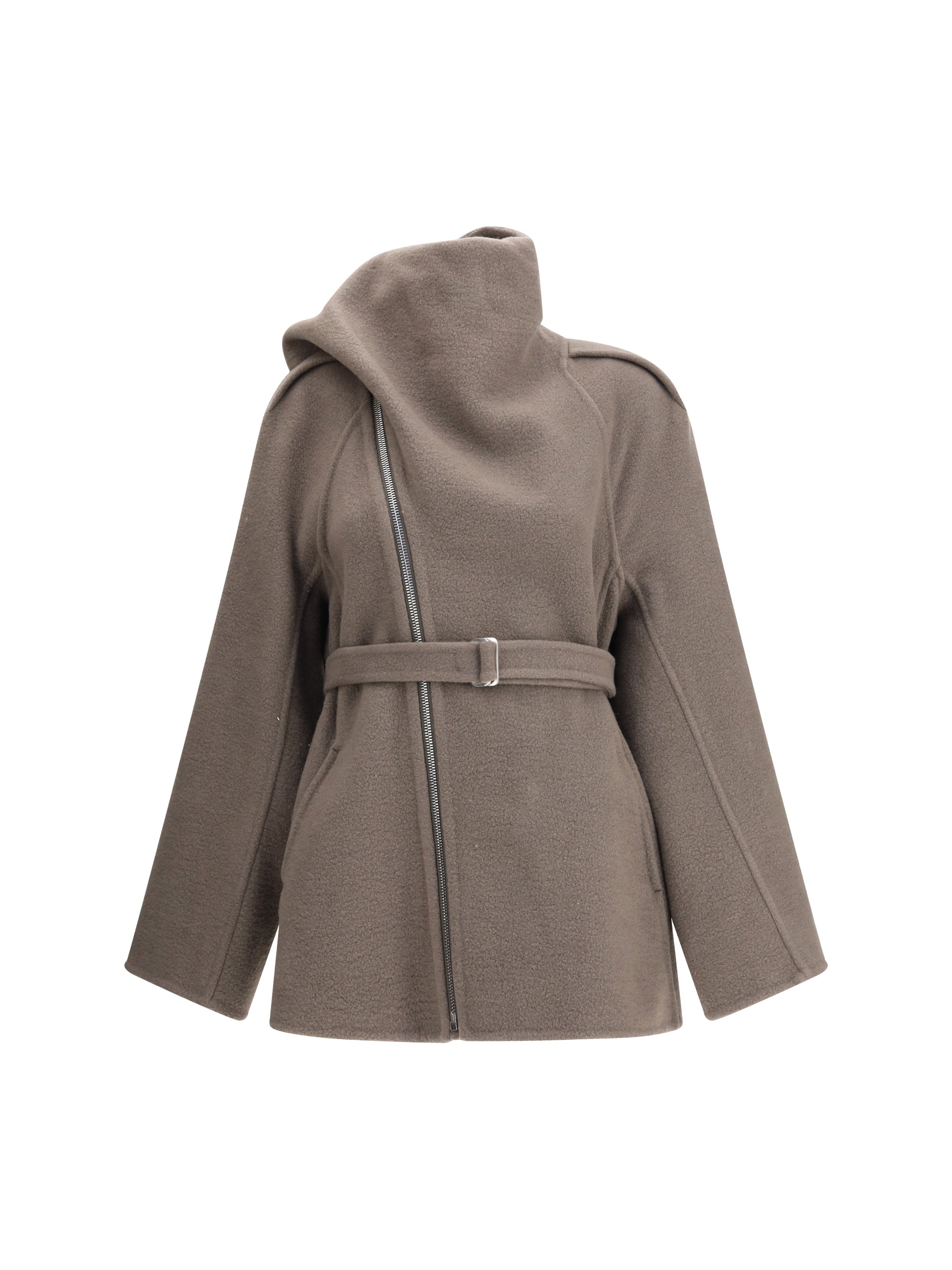 RICK OWENS 40 scarf flight jacket