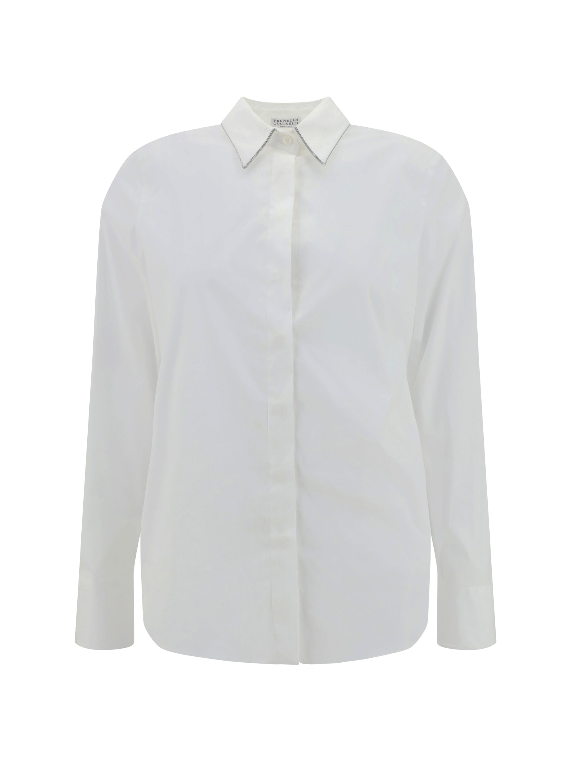 BRUNELLO CUCINELLI L shirt with iconic jewelry details