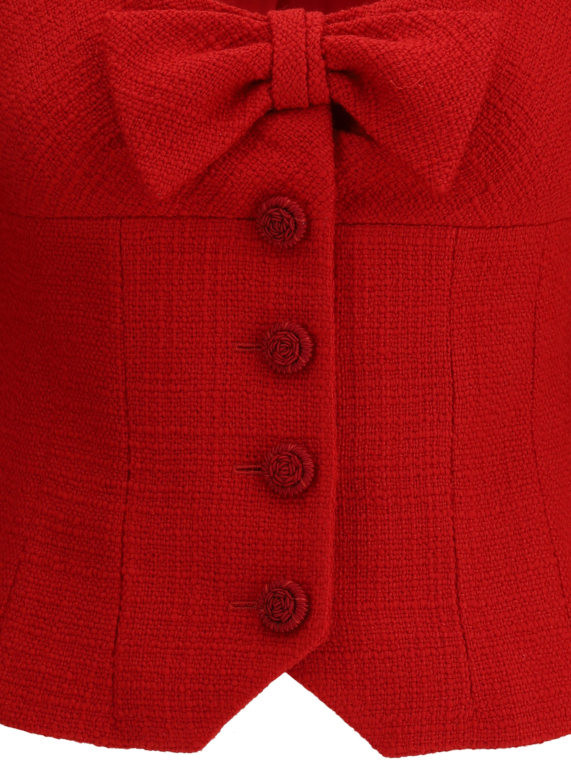 VALENTINO 40 short jacket in plain wool tweed