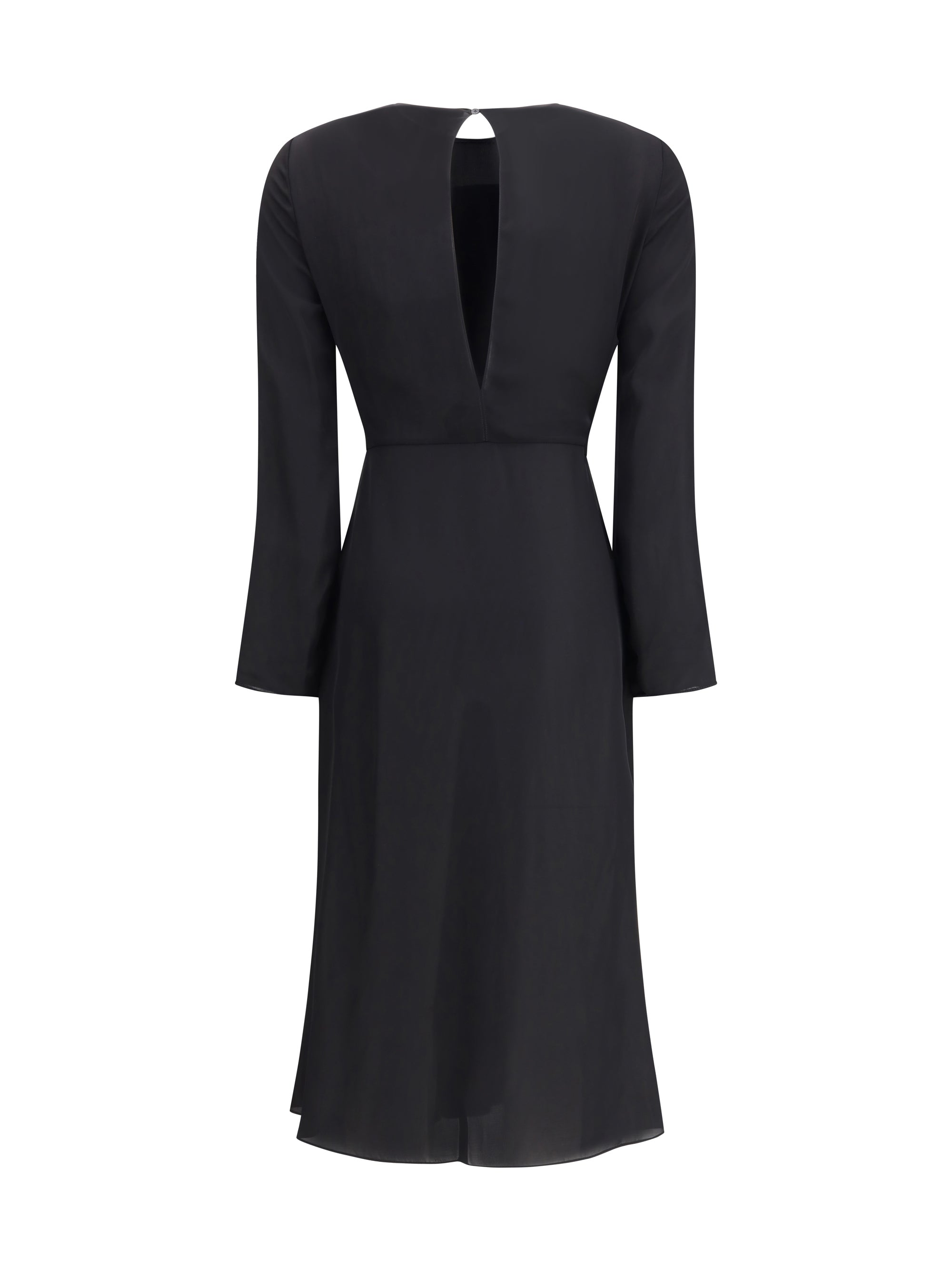 ALAIA 36 draped viscose dress