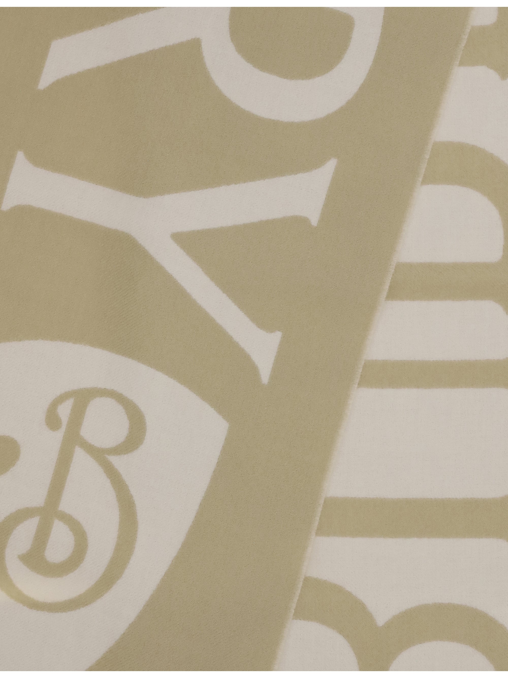 BURBERRY OS logo wool scarf