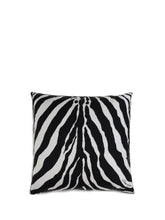 DOLCE & GABBANA OS zebra silk pillow