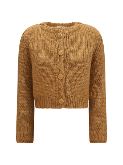 chunky knit cardigan with buttons