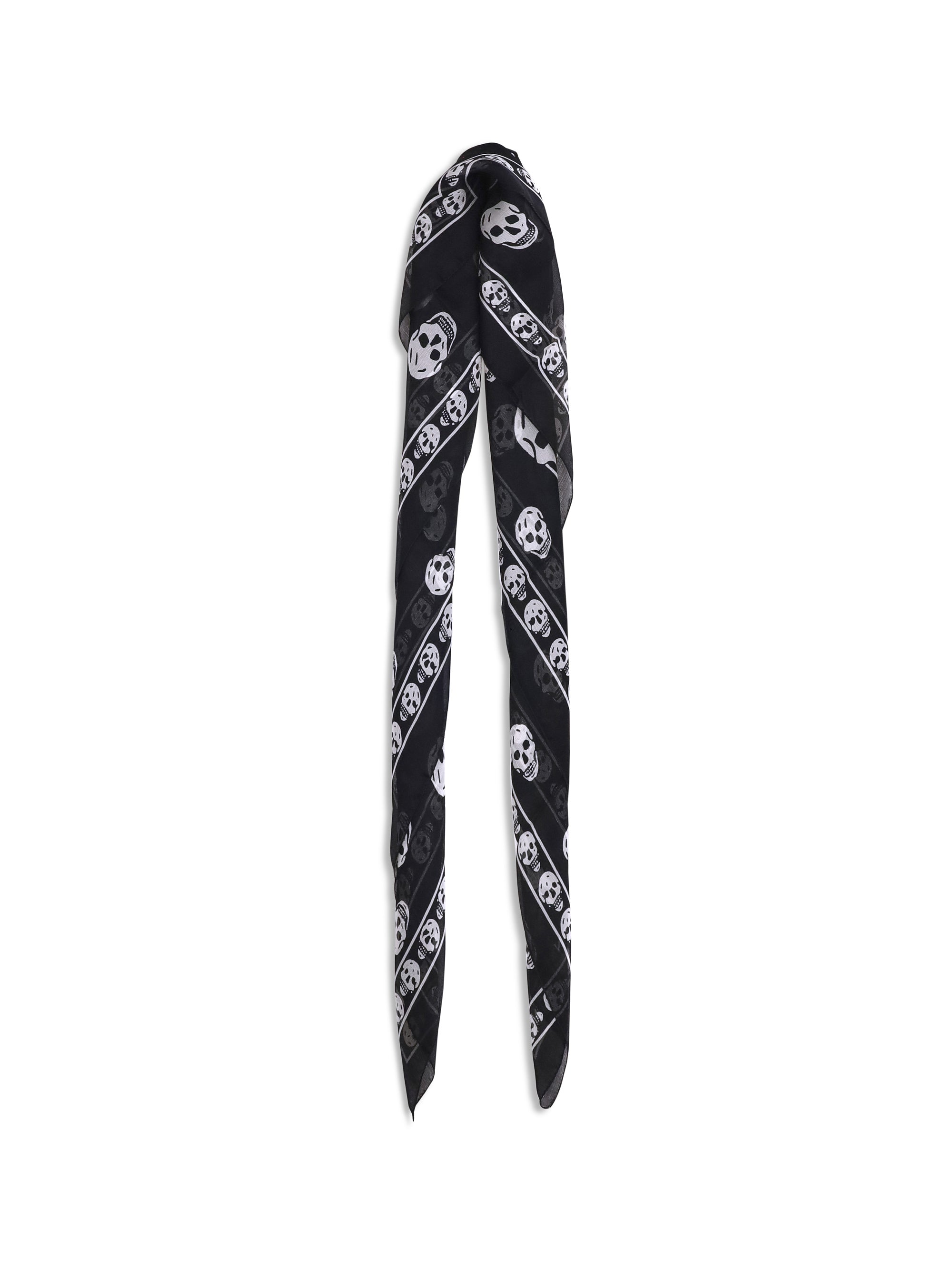 ALEXANDER MCQUEEN OS silk skull scarf