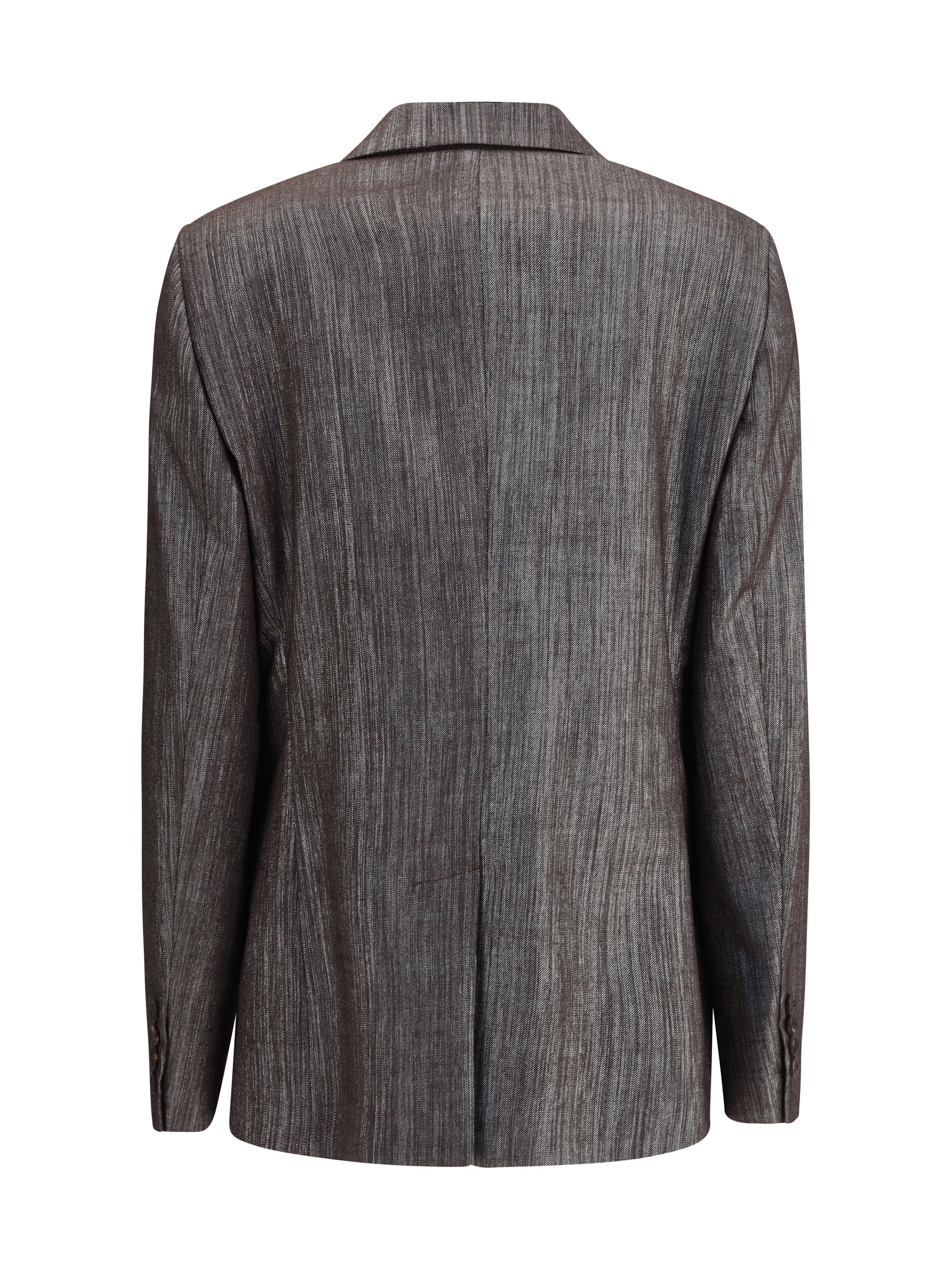 BRUNELLO CUCINELLI 40 lurex fabric blazer