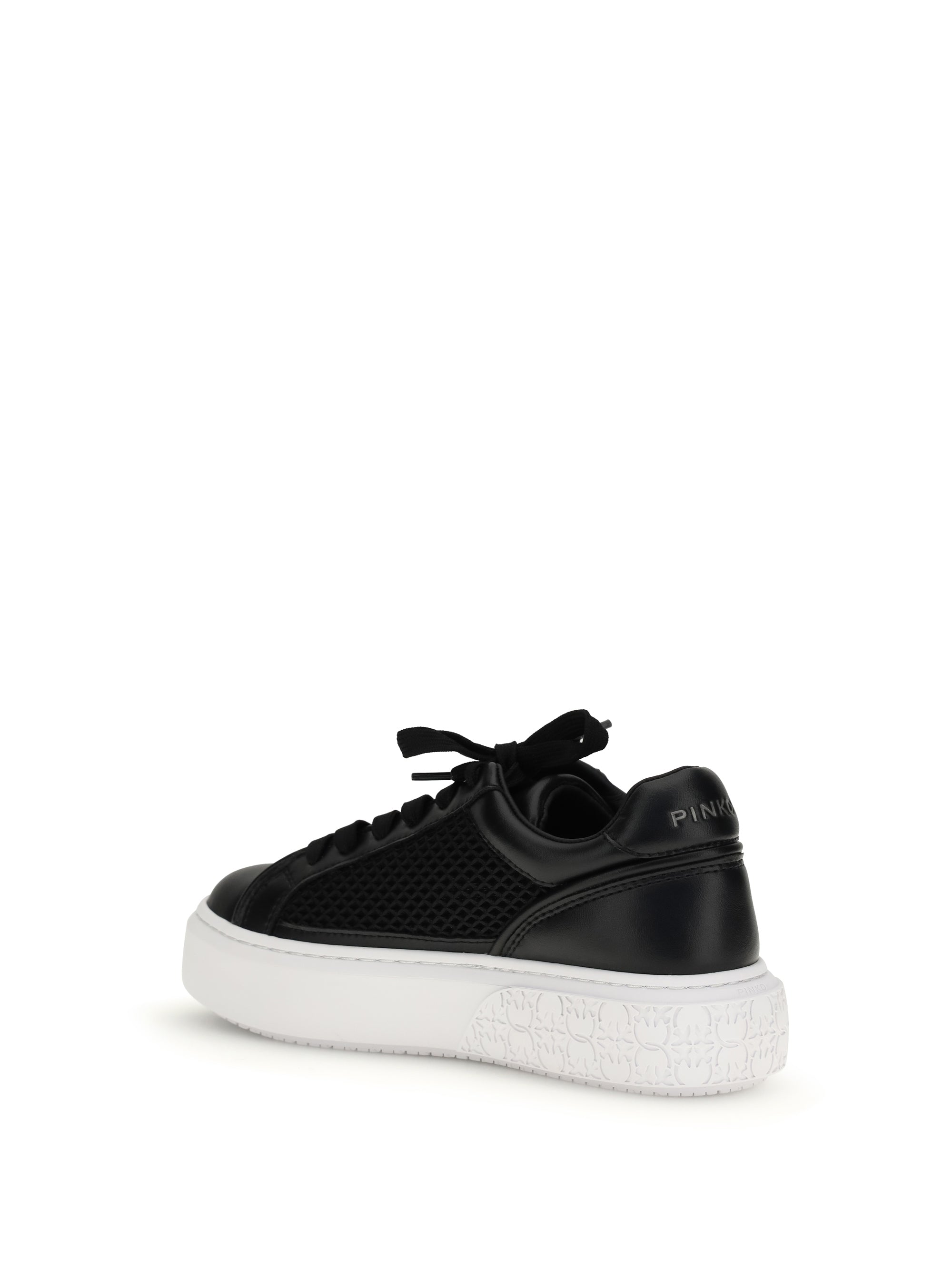 PINKO 36 yoko leather sneakers