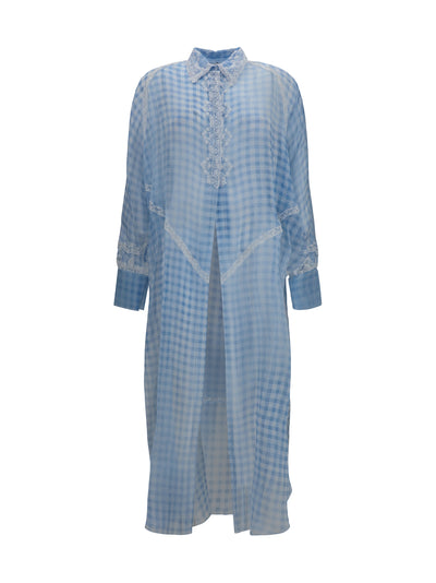 long shirt dress with lace details