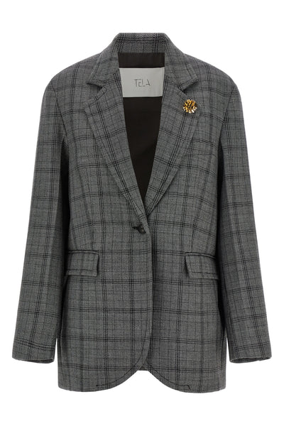 the giselle jacket tela blazer defines the codes of contemporary tailoring throu
