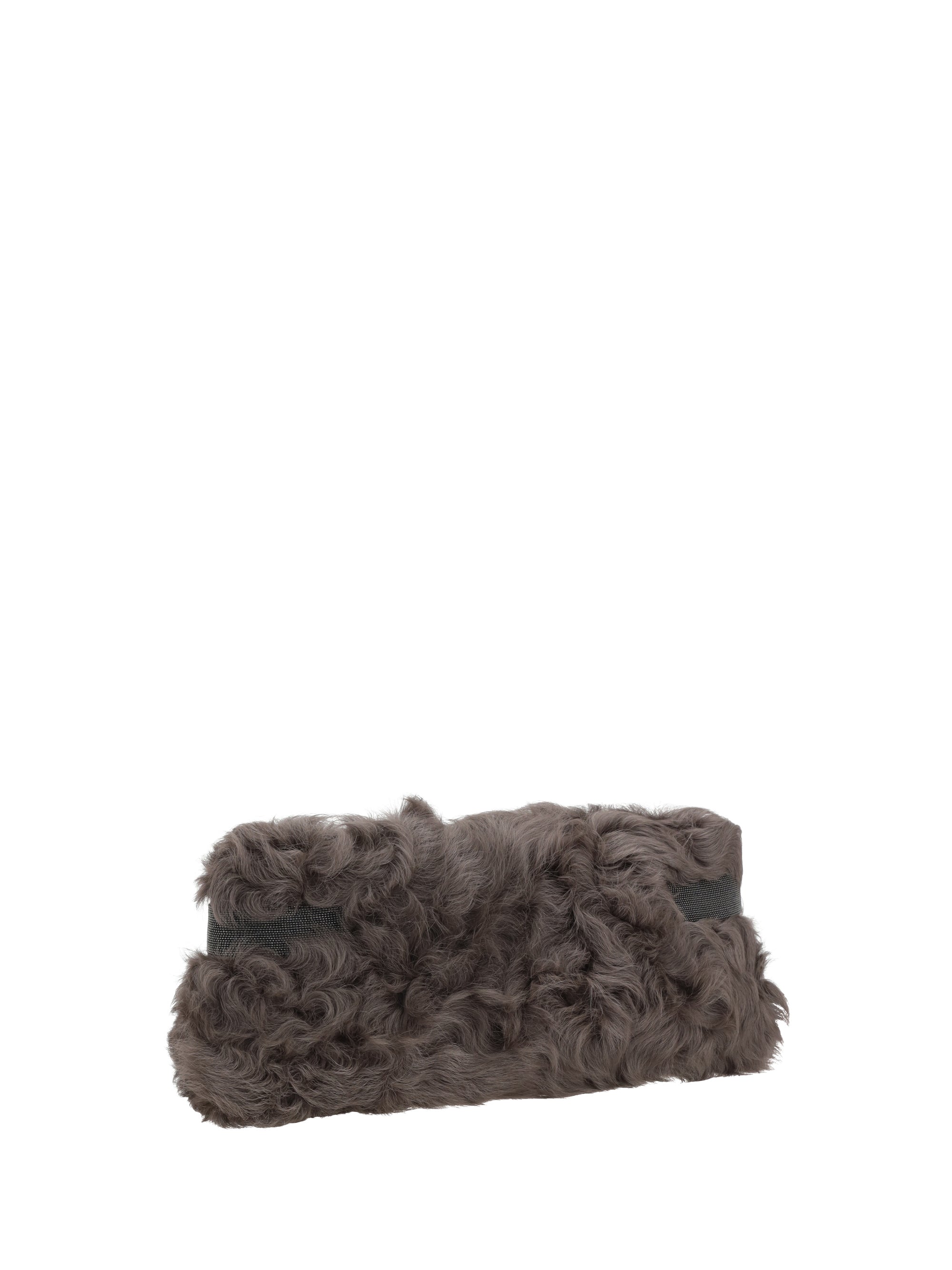 BRUNELLO CUCINELLI OS fur clutch bag