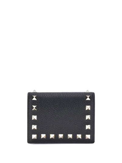 rockstud leather wallet