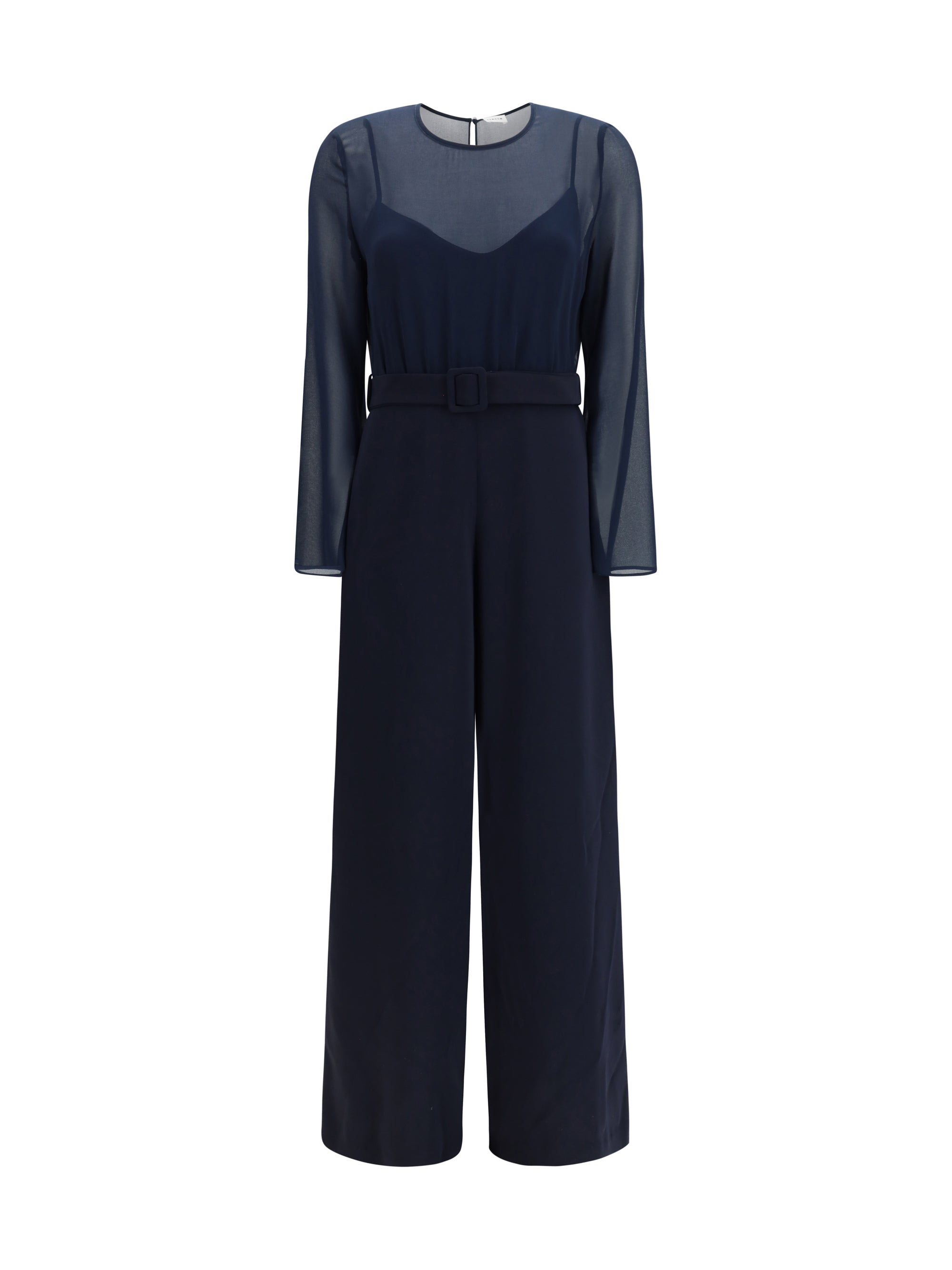 P.A.R.O.S.H. L cady and chiffon jumpsuit