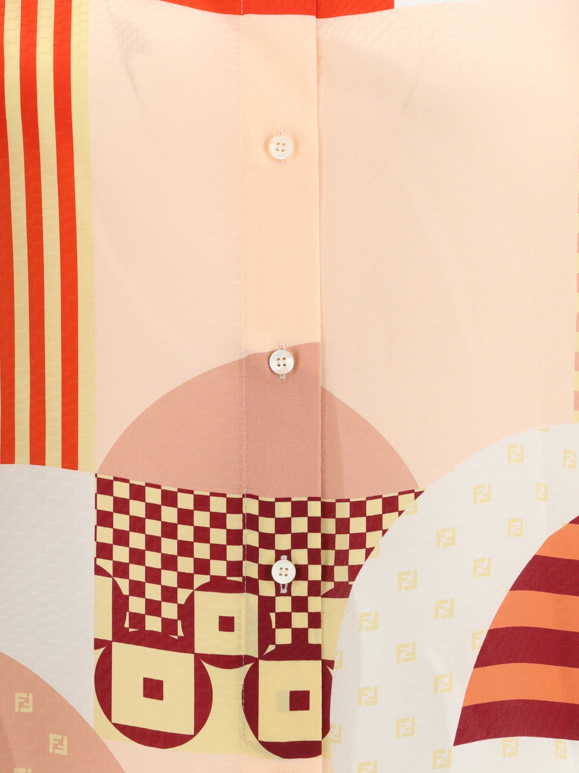 FENDI 42 patchwork shirt