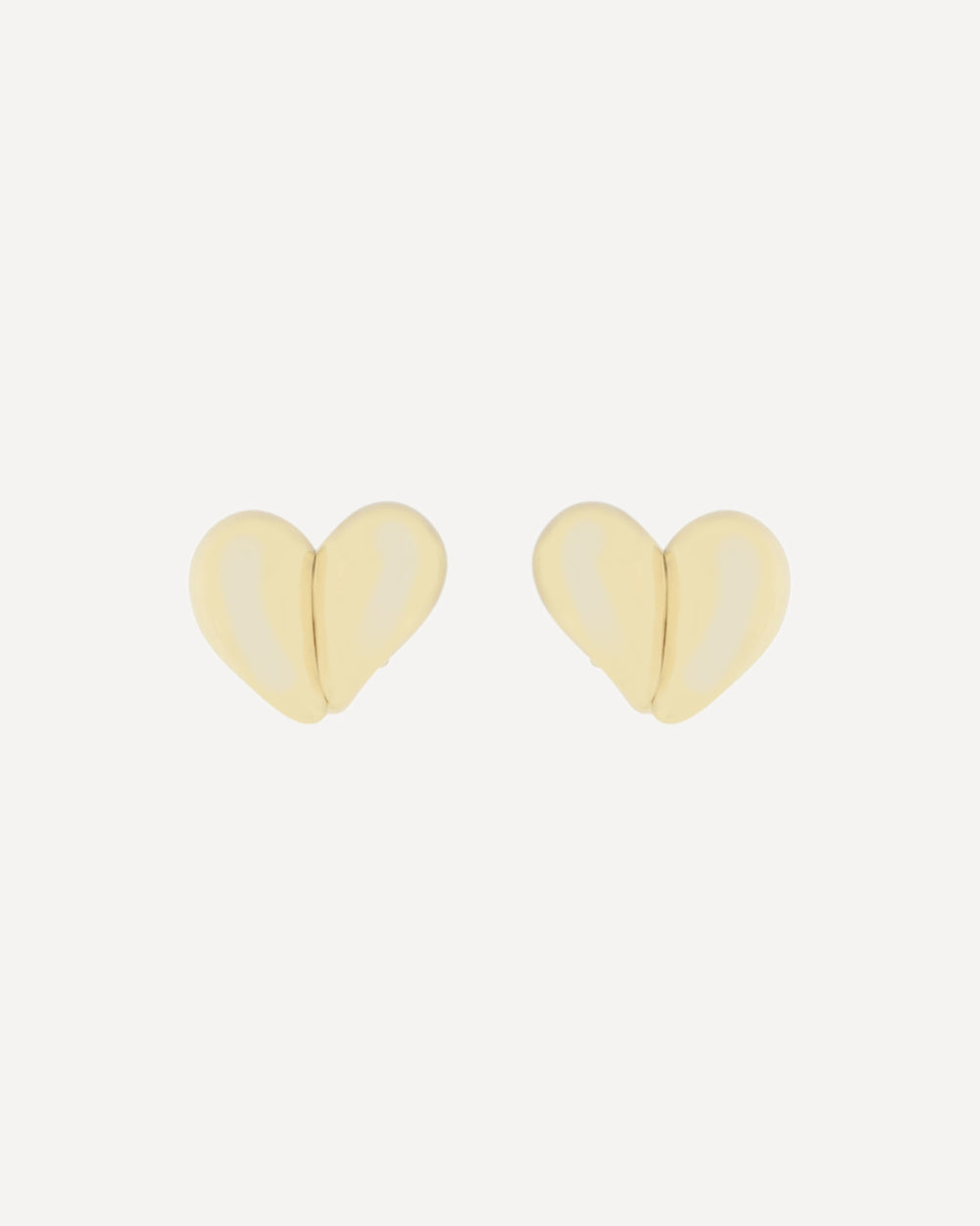 Bottega Veneta Heart-shaped Earrings Gold