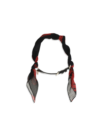 double-wrap skull scarf bracelet