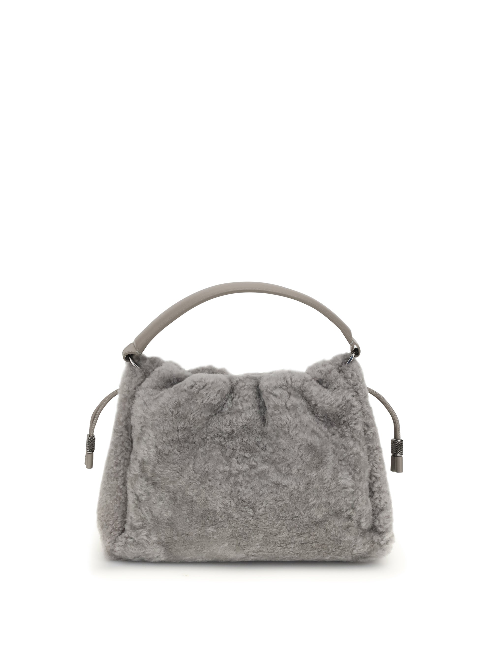 BRUNELLO CUCINELLI OS small shearling mellow shoulder bag