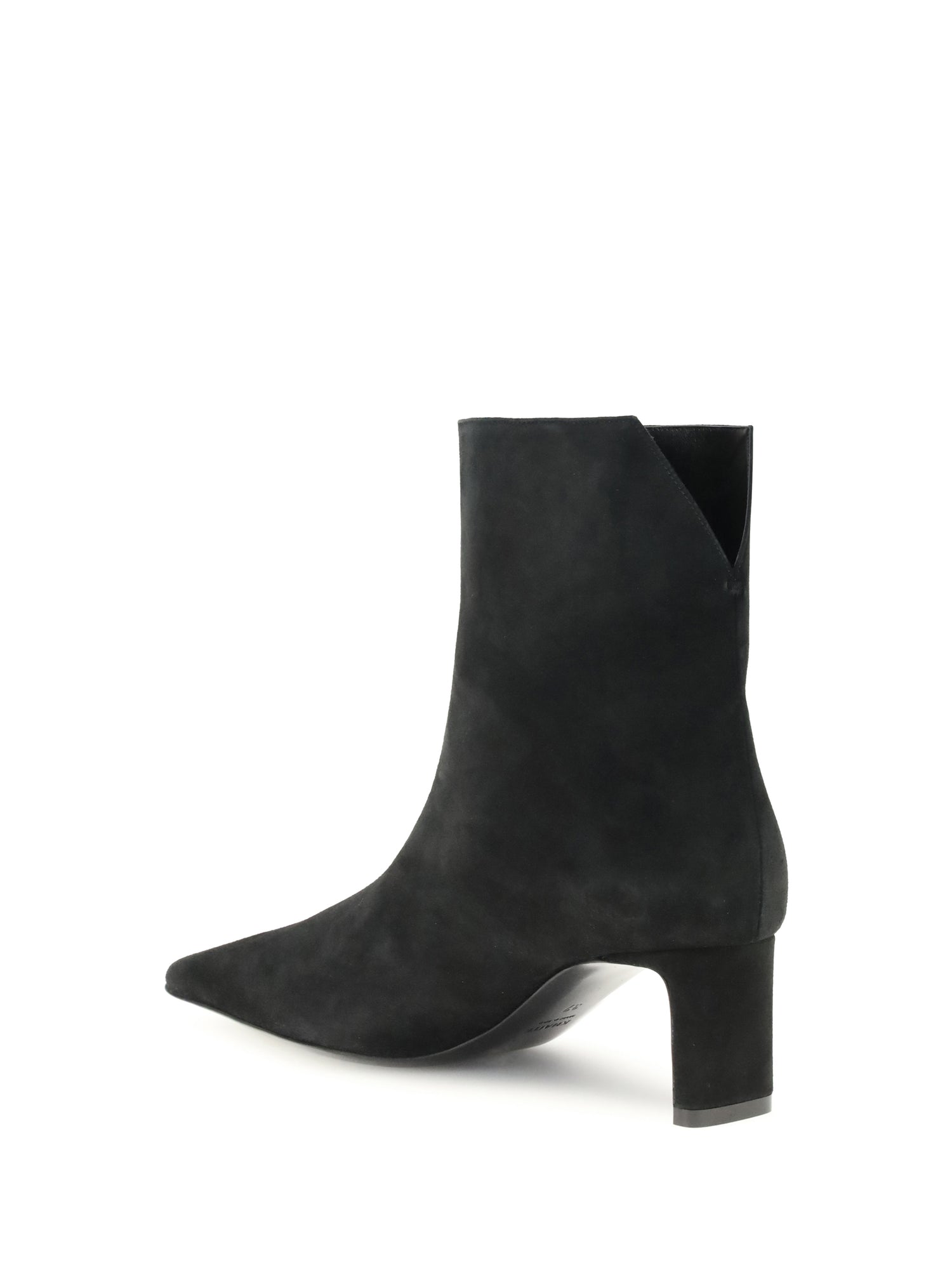 KHAITE 36 suede ankle boots
