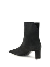 KHAITE 36 suede ankle boots