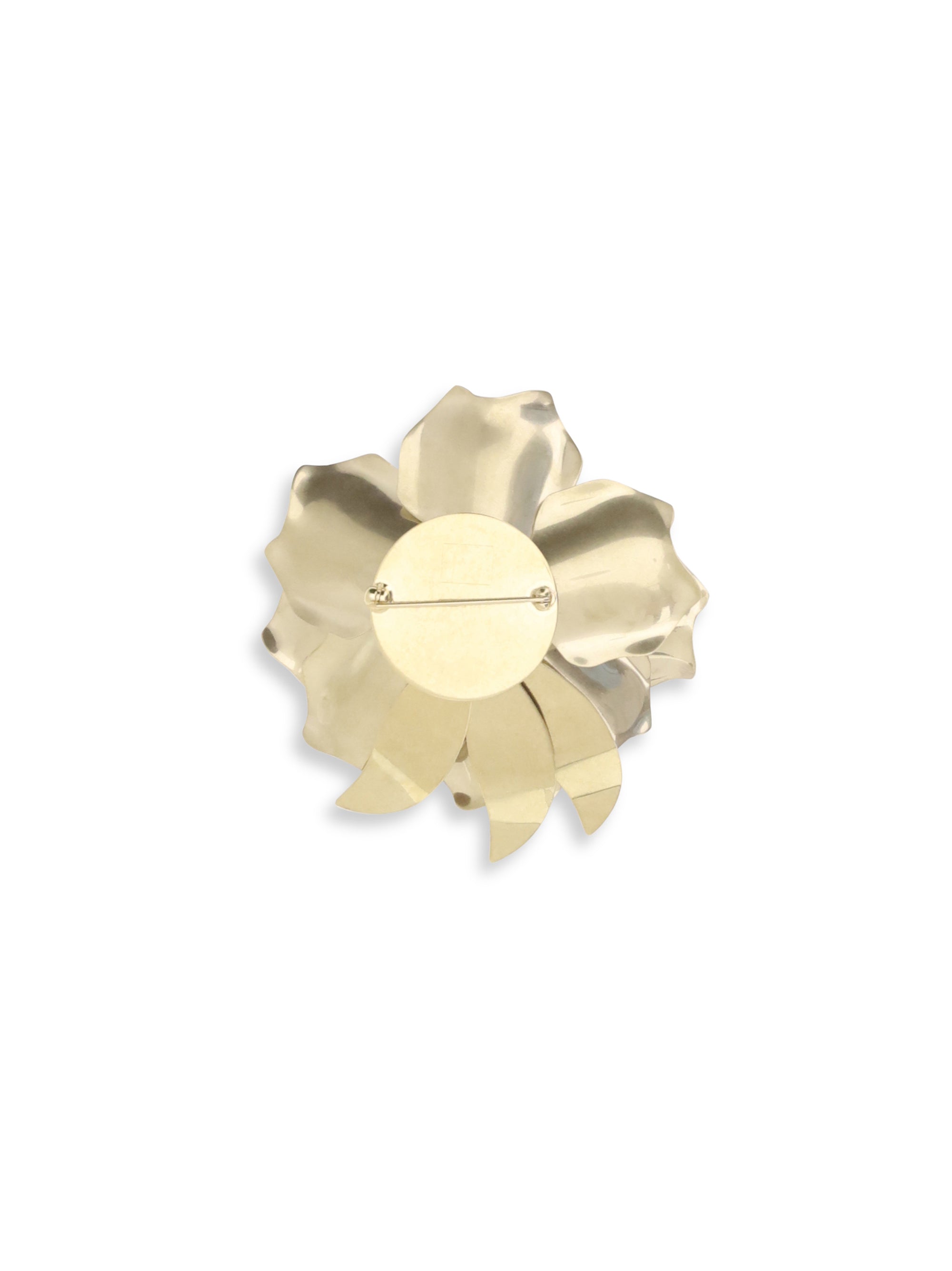 MIU MIU OS metal brooch with crystals