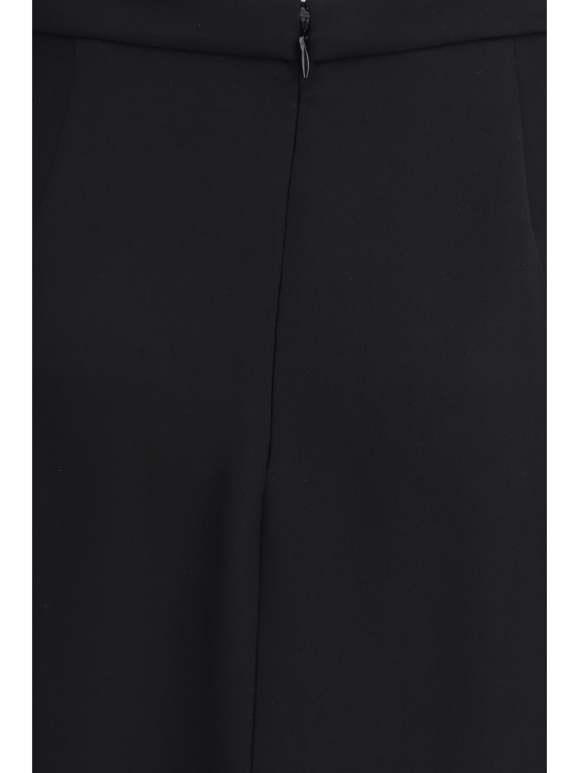 VALENTINO 46 long cady couture skirt