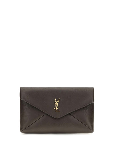 envelope leather clutch