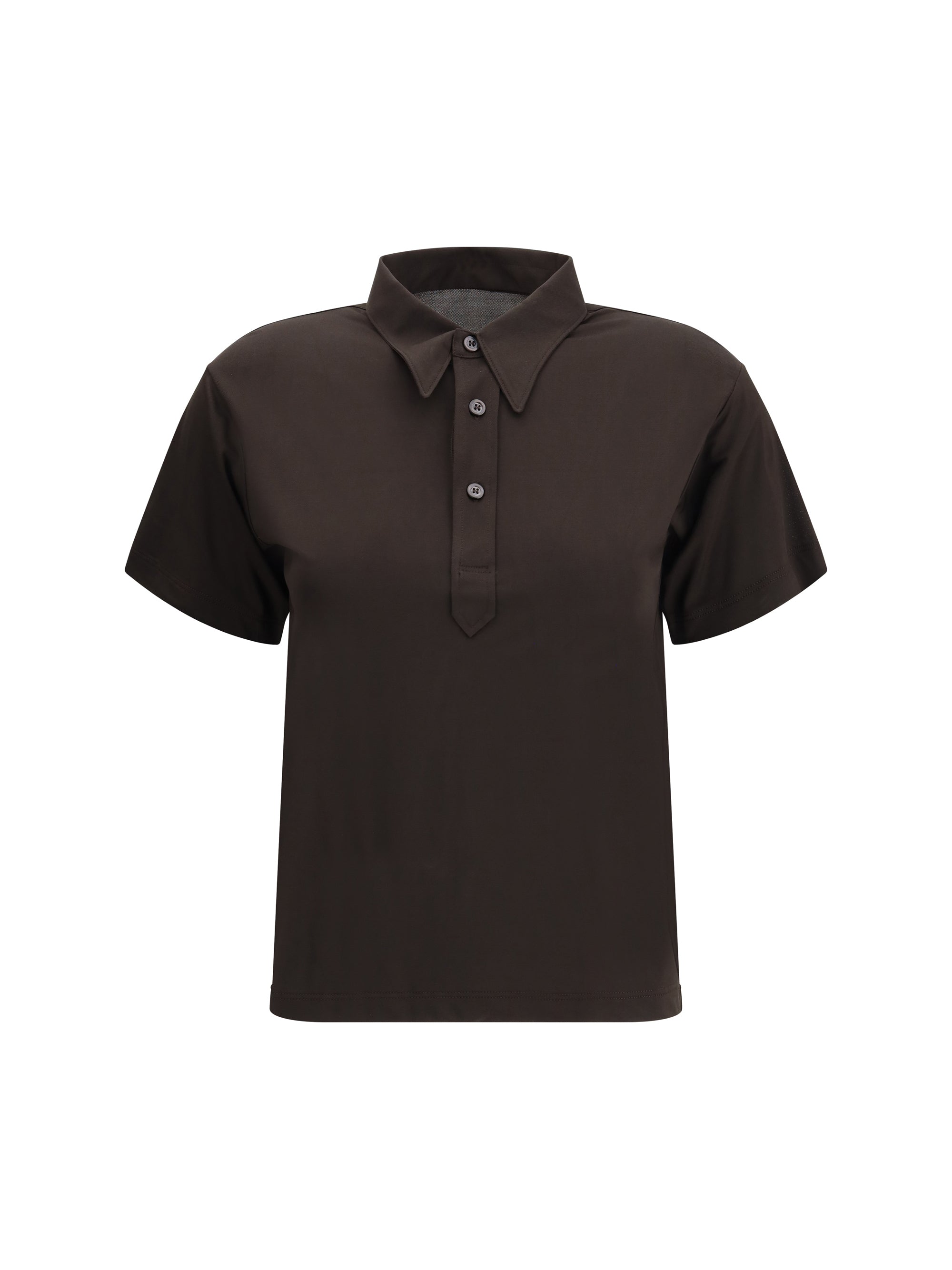 MARGIELA L semi-sheer polo shirt