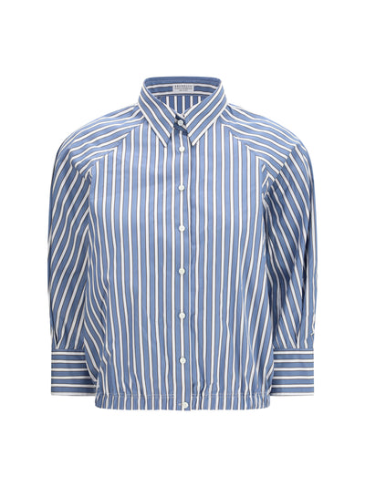 shadow stripe poplin shirt