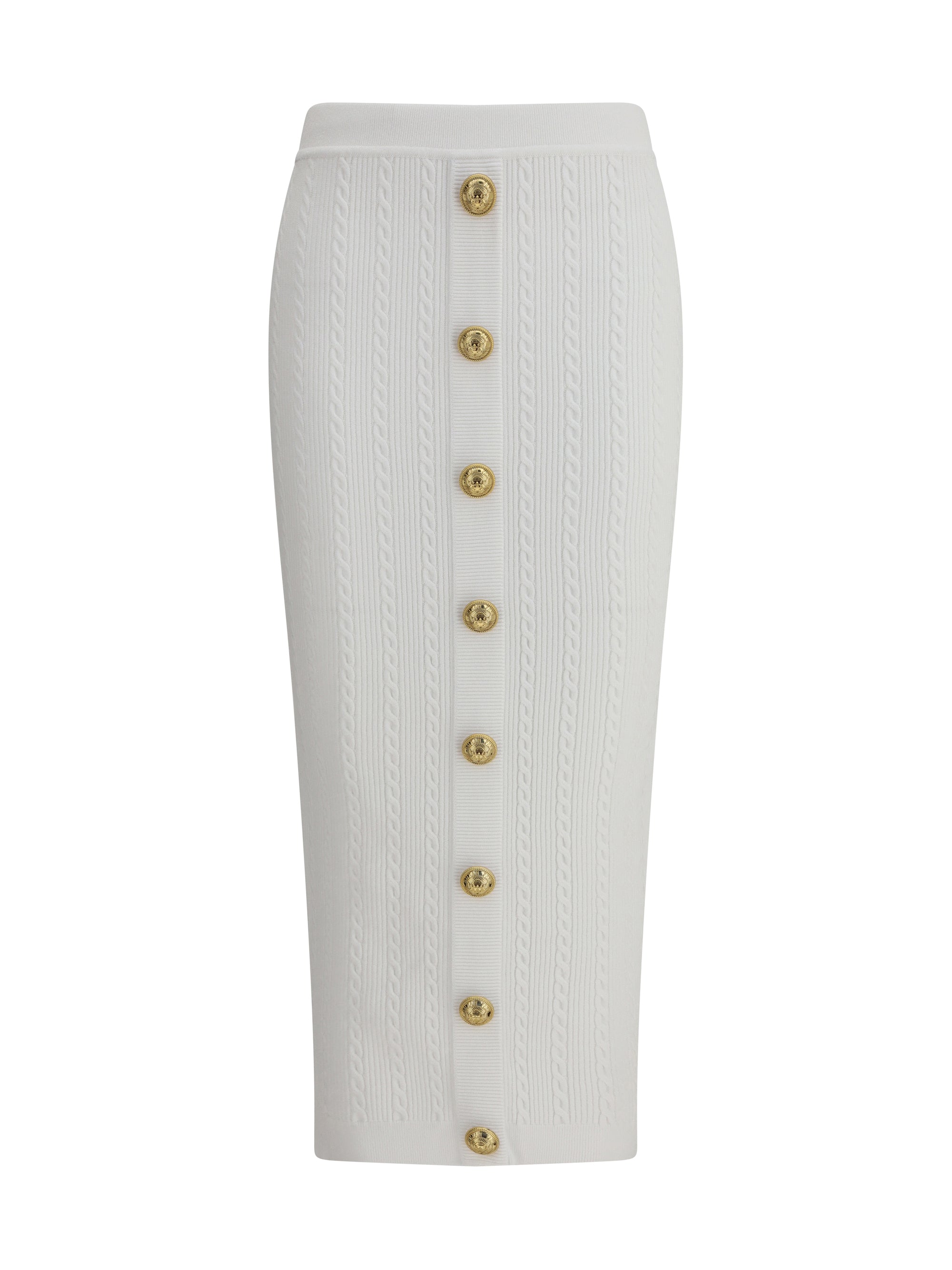 BALMAIN 34 knit midi skirt
