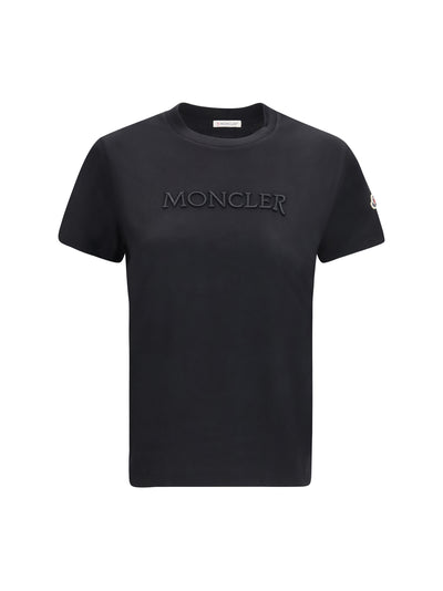 cotton t-shirt with a tone on tone embroidered logo