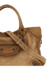 BALENCIAGA OS suede le city medium handbag