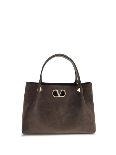small suede handbag