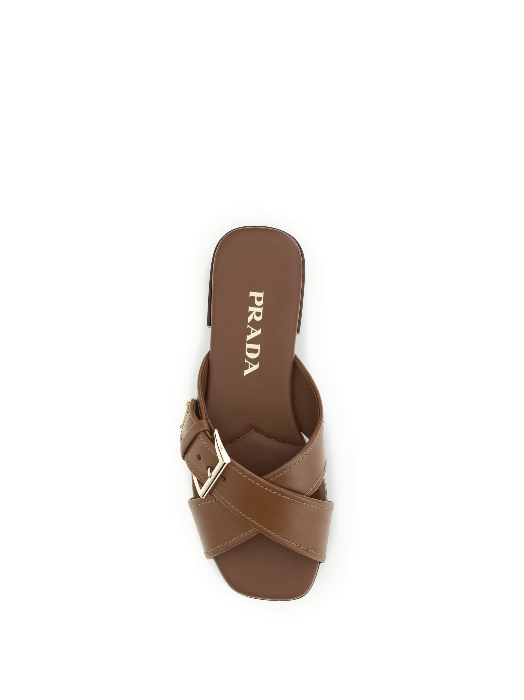 PRADA 38 leather sandals