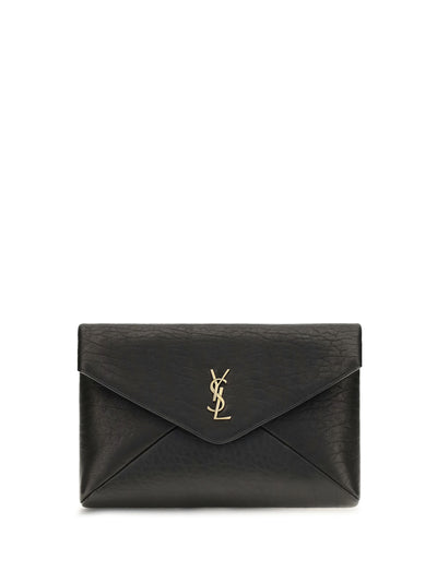 envelope leather clutch