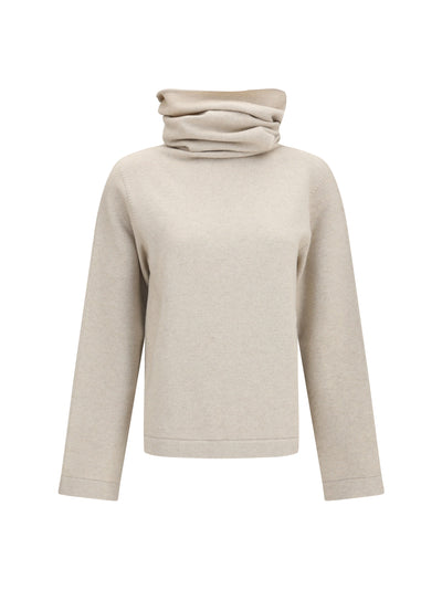 high-neck jumper