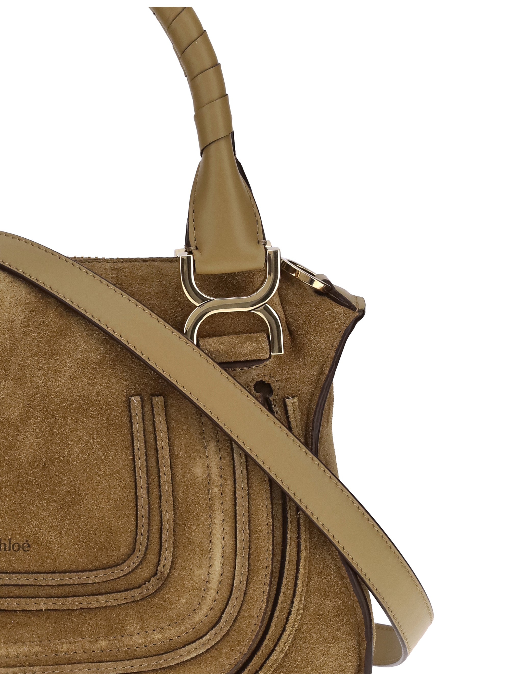 CHLOÉ OS small suede shoulder bag