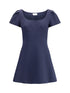 ALEXANDER MCQUEEN 44 short dress with short gathered sleeves
