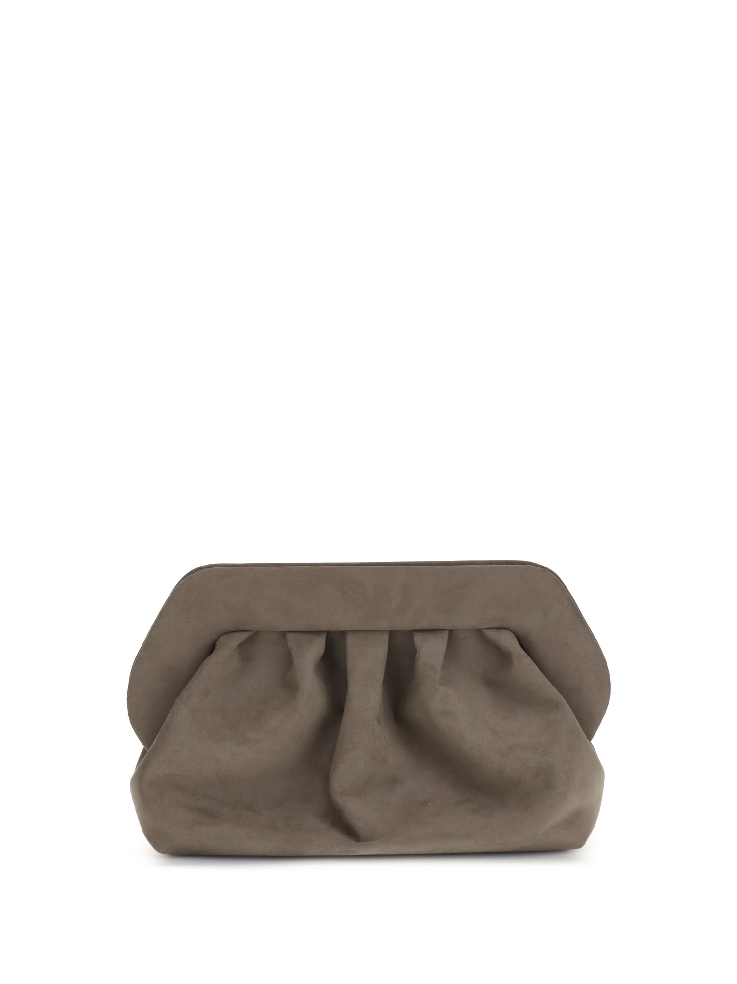 THEMOIRÈ OS bios suede clutch bag