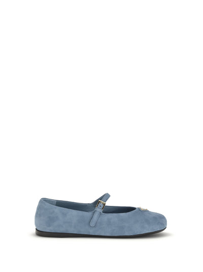 suede leather ballerinas