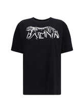 BALMAIN M balmain t-shirt with leopard print