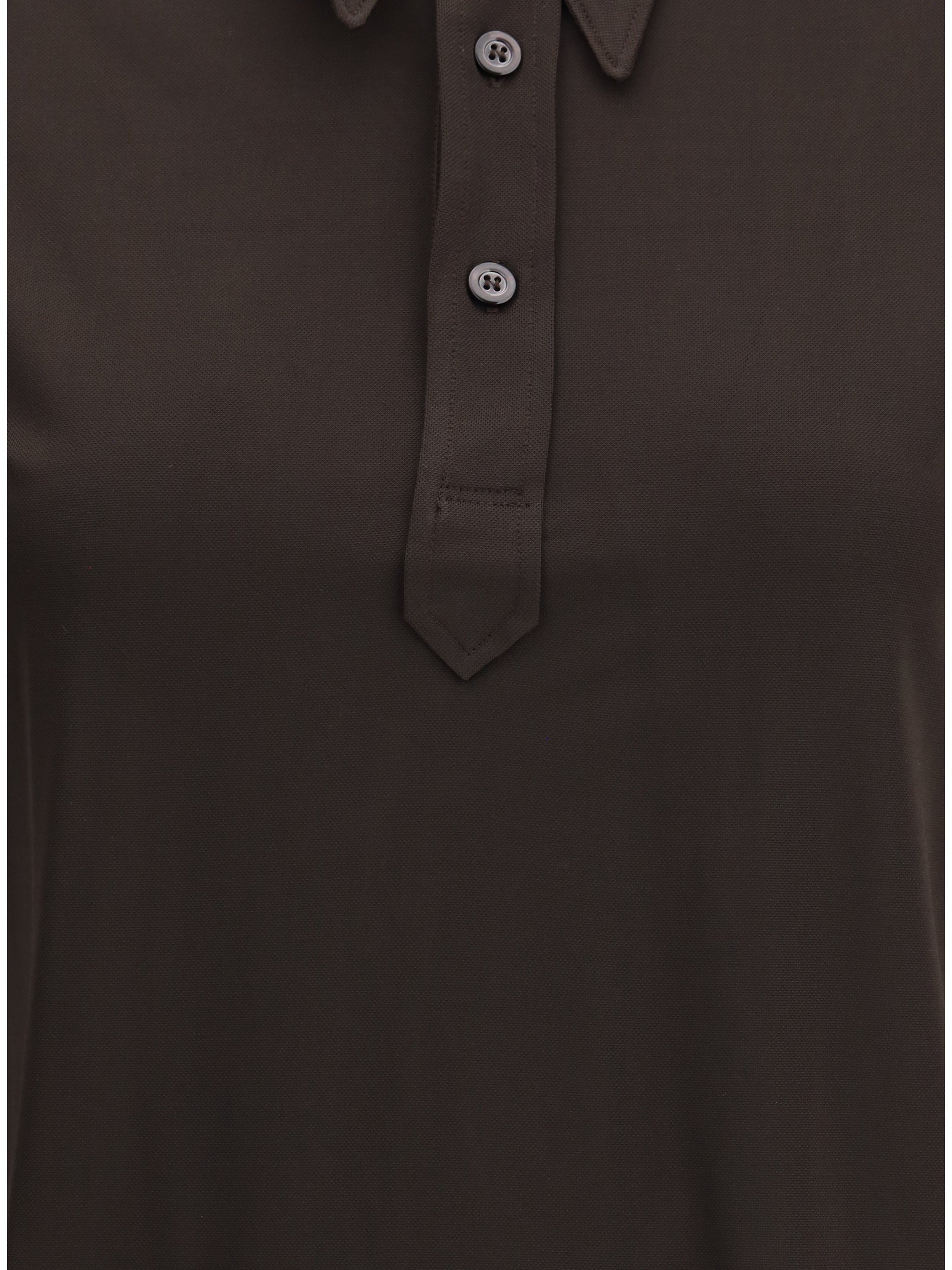 MARGIELA L semi-sheer polo shirt