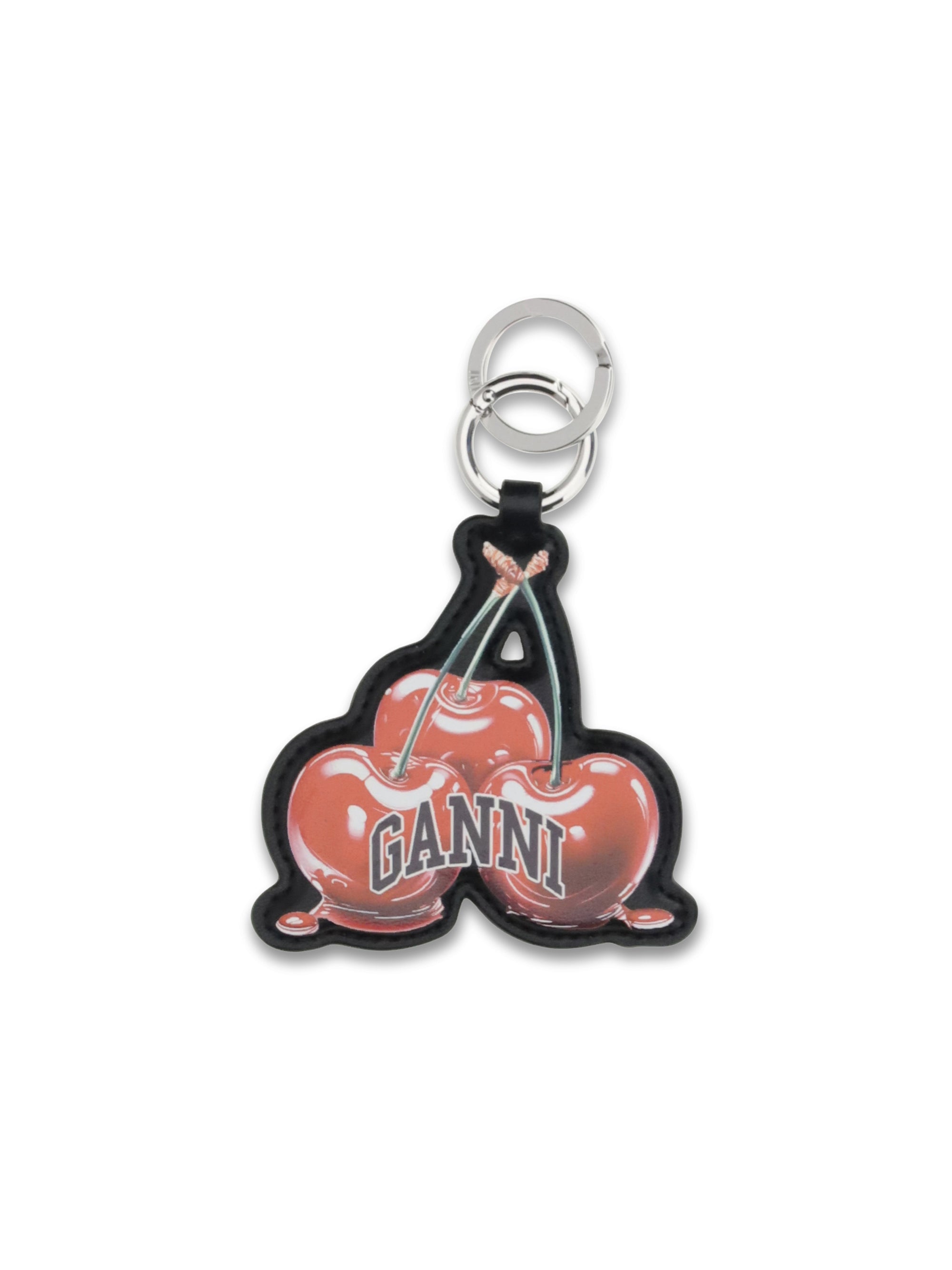 GANNI OS cherry keyring