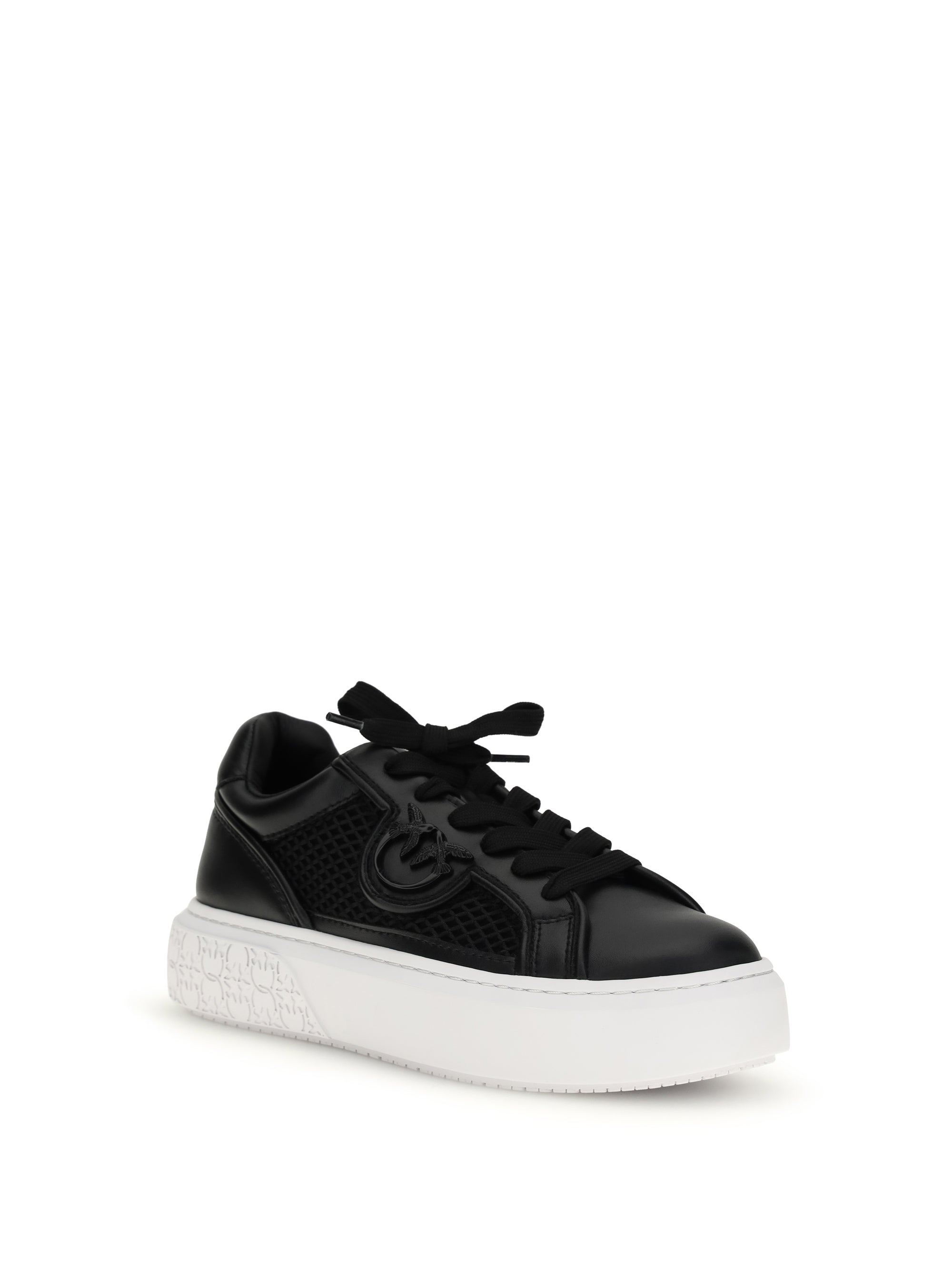PINKO 36 yoko leather sneakers