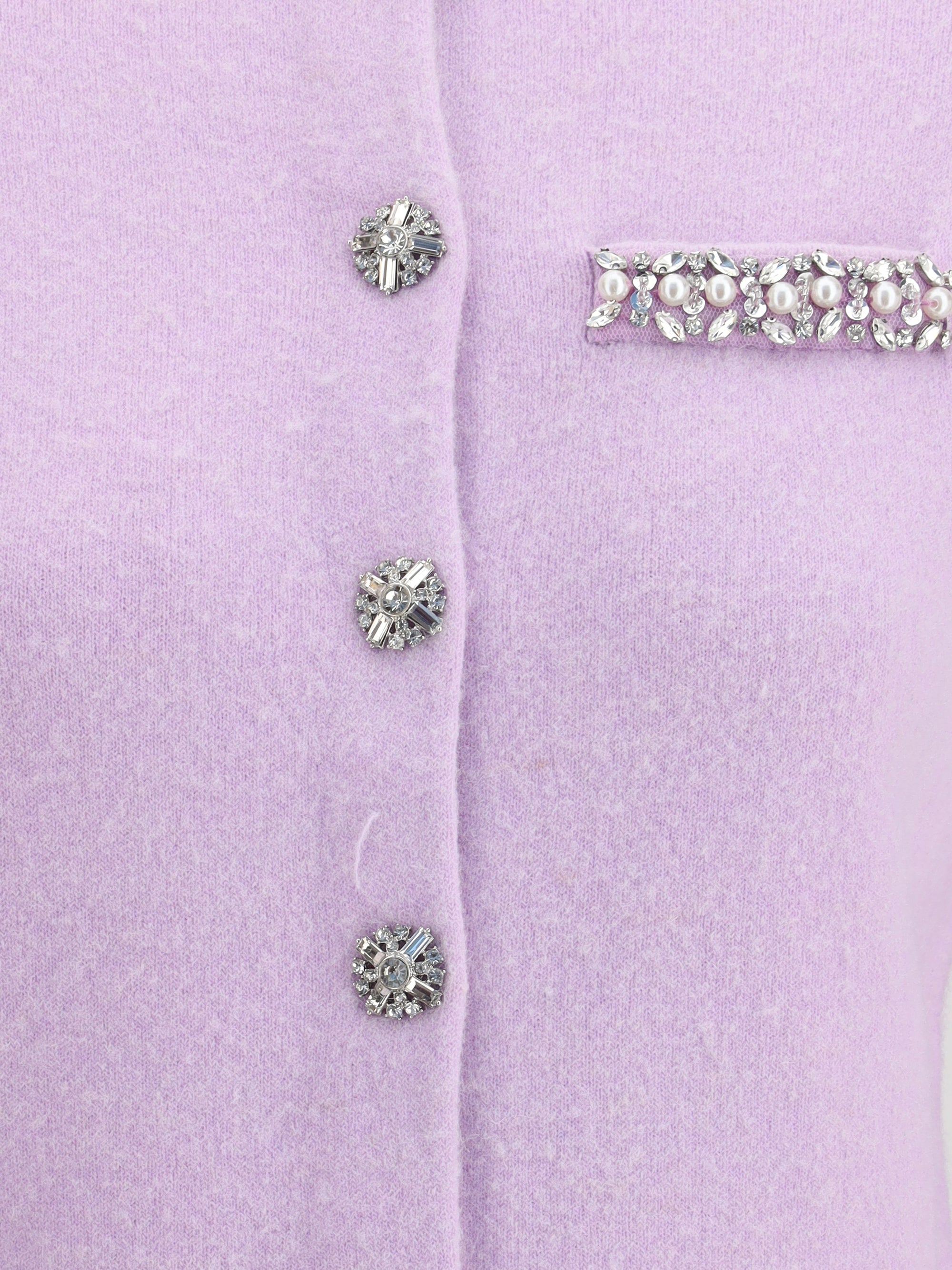 SELF-PORTRAIT XS jeweled cardigan