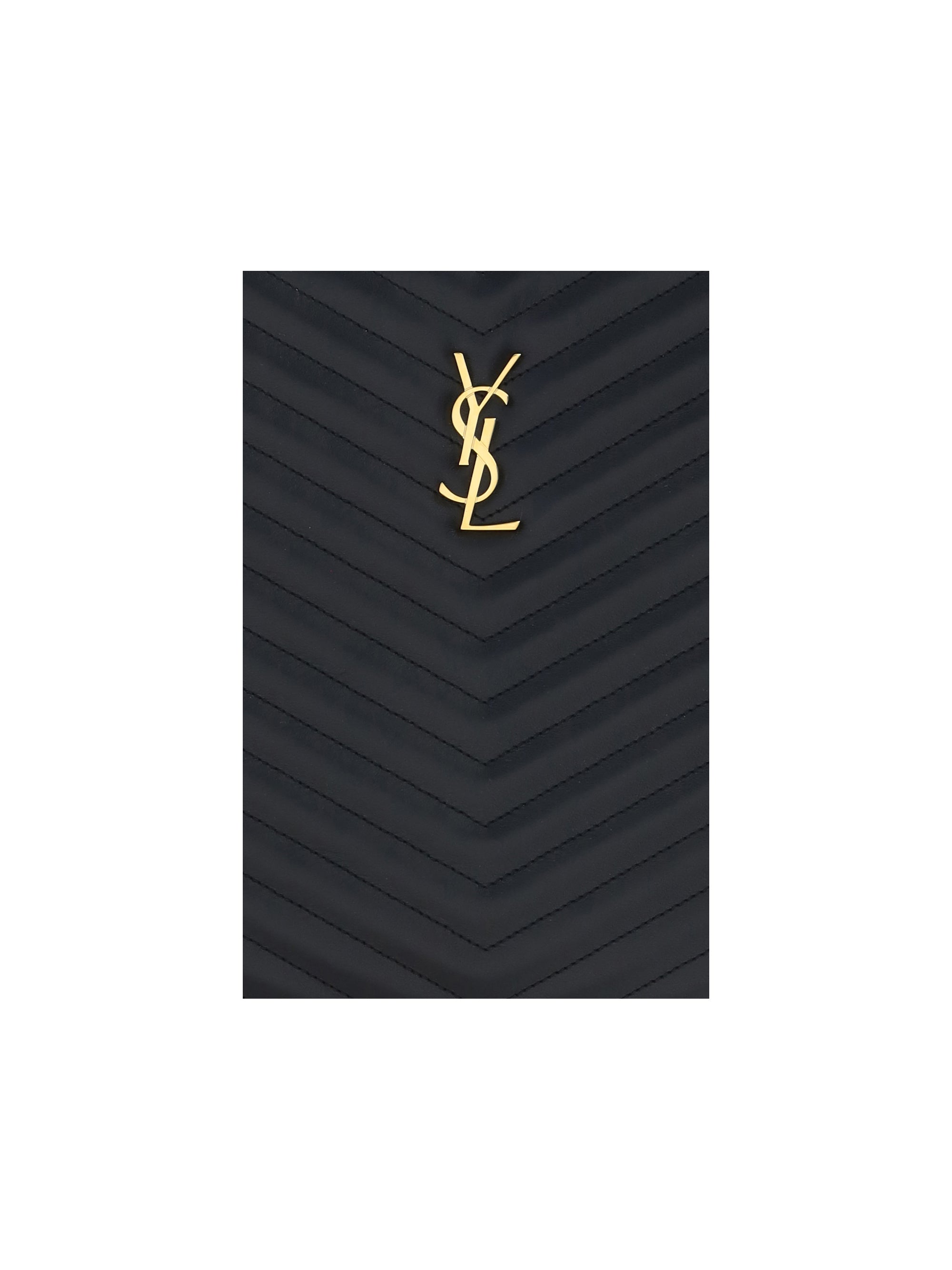 SAINT LAURENT OS leather pouch